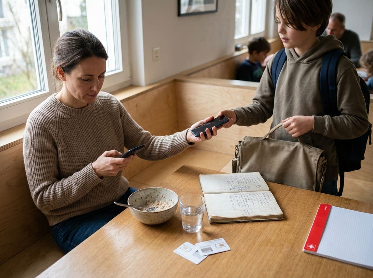 Illustration – Abonnement familial en Suisse : 4 astuces pour économiser jusqu'à 300 fr. par an sur 4 lignes mobiles